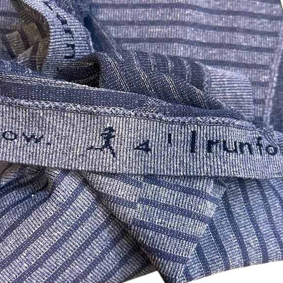 Lululemon Run: Swiftly Tech Tank- High Neck Striped Athletic Tank- Size 4 - Picture 9 of 10